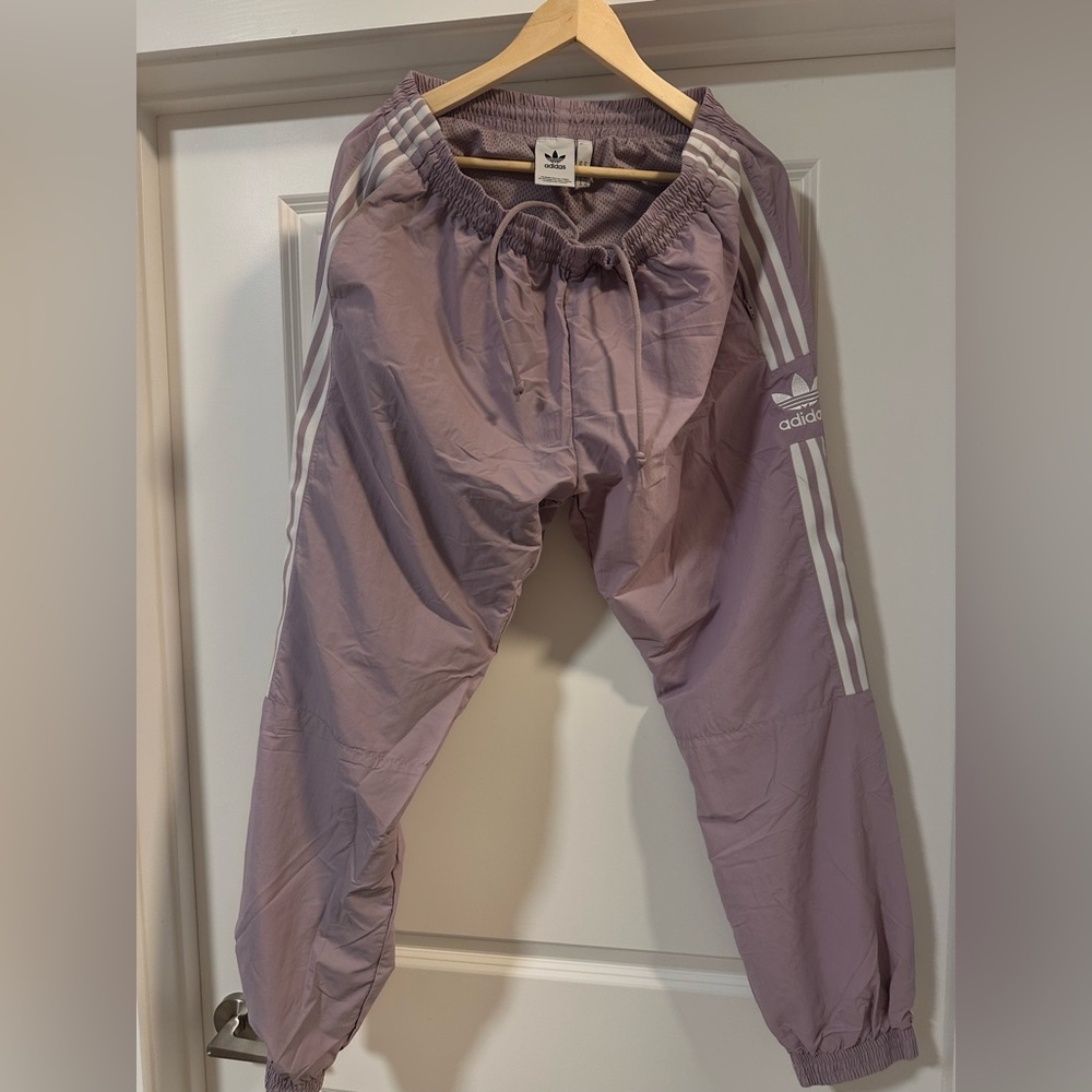 Adidas Purple Sweatpants Relaxed Fit Joggers